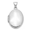 Diamond2deal 14k White Gold 21mm Oval Locket Pendant Pendant In White