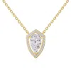 Diamond2deal 14k White Gold 2.5 Ct Pear Shape Lab Grown Diamond Pendant Necklace 18" Chain Vvs-vs In White