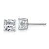 Diamond2deal 14k White Gold 2ctw Cushion Lab Grown Diamond Stud Earrings Vs Clarity, G-h Color In White