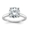 Diamond2deal 14k White Gold 3 Ct Lab Grown Diamond Solitaire Engagement Ring In White