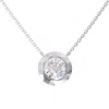 Diamond2deal 14k White Gold 3 Ct Round Lab Grown Diamond Pendant Necklace 18" Chain Vvs-vs, E-f In White