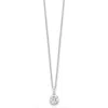 Diamond2deal 14k White Gold 3/4 Ct Lab Grown Diamond Solitaire Pendant Necklace 18" Clarity Vs, Color D-e In White