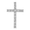 Diamond2deal 14k Gold Lab Grown Diamond Latin Cross Pendant (1ct, Vs, G-h)