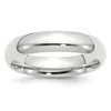 Diamond2deal 14k White Gold 5mm Standard Weight Comfort Fit Wedding Band Ring