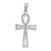 Diamond2deal 14k White Gold Ankh Cross Pendant In White