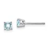 Diamond2deal 14k White Gold Aquamarine Earrings