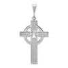 Diamond2deal 14k White Gold Celtic Cross Charm In White