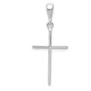 Diamond2deal 14k White Gold Cross Pendant In White