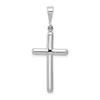 Diamond2deal 14k White Gold Cross Pendant In White