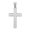 Diamond2deal 14k White Gold Cross Pendant In White