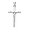 Diamond2deal 14k White Gold Crucifix Pendant In White
