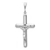 Diamond2deal 14k White Gold Crucifix Pendant In White