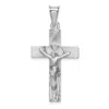 Diamond2deal 14k White Gold Crucifix Pendant In White