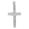Diamond2deal 14k White Gold Crucifix Pendant In White