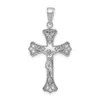 Diamond2deal 14k White Gold Crucifix Pendant In White