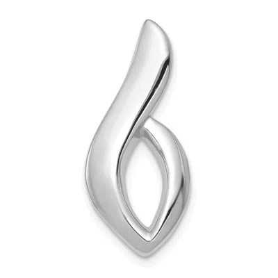 Diamond2deal 14k White Gold Fits Up To 6mm Regular, 8mm Fancy Omega Slide