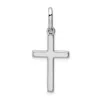 Diamond2deal 14k White Gold Hollow Cross Pendant In White