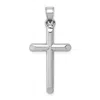 Diamond2deal 14k White Gold Hollow Cross Pendant In White