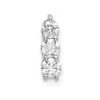 Diamond2deal 14k White Gold Lab Grown Diamond 3-stone Pendant (0.34ct, Vs, G-h) In Yellow