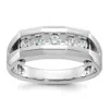 Diamond2deal 14k White Gold Lab Grown Diamond 5-stone Band Ring 3/4ct Clarity- Vs Color- G-h In White