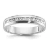 Diamond2deal 14k White Gold Lab Grown Diamond 9-stone Band Ring 1/4ct Clarity- Vs Color- G-h In White