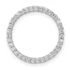 Diamond2deal 14k White Gold Lab Grown Diamond Circle Pendant (0.35ct, Vs, G-h) In Yellow