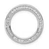 Diamond2deal 14k White Gold Lab Grown Diamond Circle Pendant (0.38ct, Vs, G-h) In Yellow