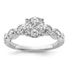 Diamond2deal 14k White Gold Lab Grown Diamond Engagement Ring 0.8ct Clarity- Vs Color- G-h In White