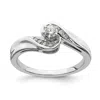 Diamond2deal 14k White Gold Lab Grown Diamond Engagement Ring 1/4ct Clarity- Vs Color- G-h In White