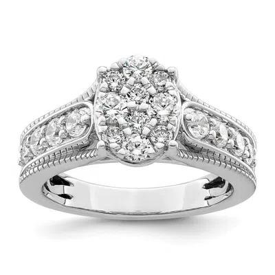 Diamond2deal 14k White Gold Lab Grown Diamond Engagement Ring 1ct Clarity- Vs Color- G-h