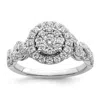 Diamond2deal 14k White Gold Lab Grown Diamond Engagement Ring 1ct Clarity- Vs Color- G-h In White