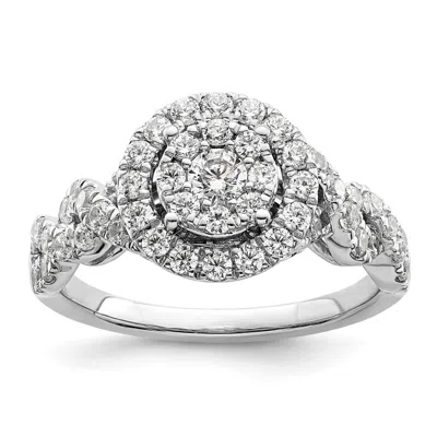 Diamond2deal 14k White Gold Lab Grown Diamond Engagement Ring 1ct Clarity- Vs Color- G-h