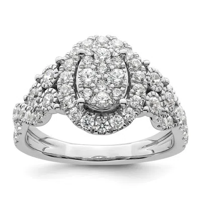 Diamond2deal 14k White Gold Lab Grown Diamond Engagement Ring 1ct Clarity- Vs Color- G-h