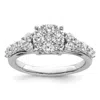 Diamond2deal 14k White Gold Lab Grown Diamond Engagement Ring 1ct Clarity- Vs Color- G-h In White