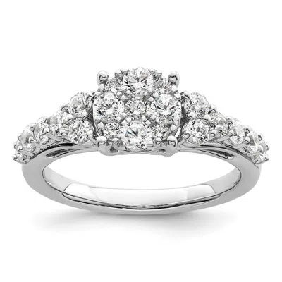 Diamond2deal 14k White Gold Lab Grown Diamond Engagement Ring 1ct Clarity- Vs Color- G-h