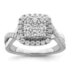 Diamond2deal 14k White Gold Lab Grown Diamond Engagement Ring 1ct Clarity- Vs Color- G-h In White