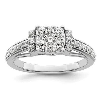 Diamond2deal 14k White Gold Lab Grown Diamond Engagement Ring 3/4ct Clarity- Vs Color- G-h