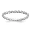 Diamond2deal 14k White Gold Lab Grown Diamond Eternity Wedding Band Ring 0.87ct Clarity- Vs Color- D-e In White