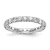 Diamond2deal 14k White Gold Lab Grown Diamond Eternity Wedding Band Ring 2ct Clarity- Vs Color- D-e In White
