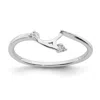 Diamond2deal 14k White Gold Lab Grown Diamond Wedding Band Ring 0.03ct Clarity- Vs Color- G-h In White