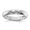 Diamond2deal 14k White Gold Lab Grown Diamond Wedding Band Ring 0.075ct Clarity- Vs Color- G-h In White