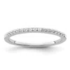 Diamond2deal 14k White Gold Lab Grown Diamond Wedding Band Ring 0.17ct Clarity- Vs Color- G-h In White