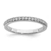 Diamond2deal 14k White Gold Lab Grown Diamond Wedding Band Ring 0.19ct Clarity- Vs Color- G-h In White