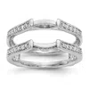Diamond2deal 14k White Gold Lab Grown Diamond Wedding Band Ring 0.33ct Clarity- Vs Color- G-h In White