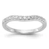Diamond2deal 14k White Gold Lab Grown Diamond Wedding Band Ring 0.33ct Clarity- Vs Color- G-h In White