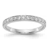 Diamond2deal 14k White Gold Lab Grown Diamond Wedding Band Ring 0.33ct Clarity- Vs Color- G-h In White