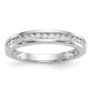Diamond2deal 14k White Gold Lab Grown Diamond Wedding Band Ring 0.33ct Clarity- Vs Color- G-h In White