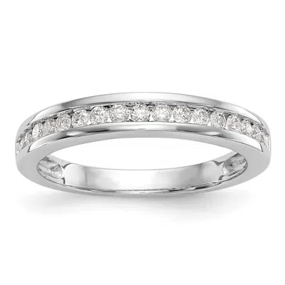 Diamond2deal 14k White Gold Lab Grown Diamond Wedding Band Ring 0.33ct Clarity- Vs Color- G-h