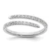Diamond2deal 14k White Gold Lab Grown Diamond Wedding Band Ring 0.37ct Clarity- Vs Color- D-e In White