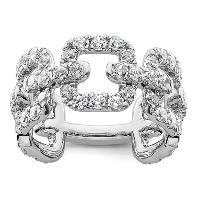 Diamond2deal 14k White Gold Lab Grown Diamond Wedding Band Ring 0.37ct Clarity- Vs Color- D-e